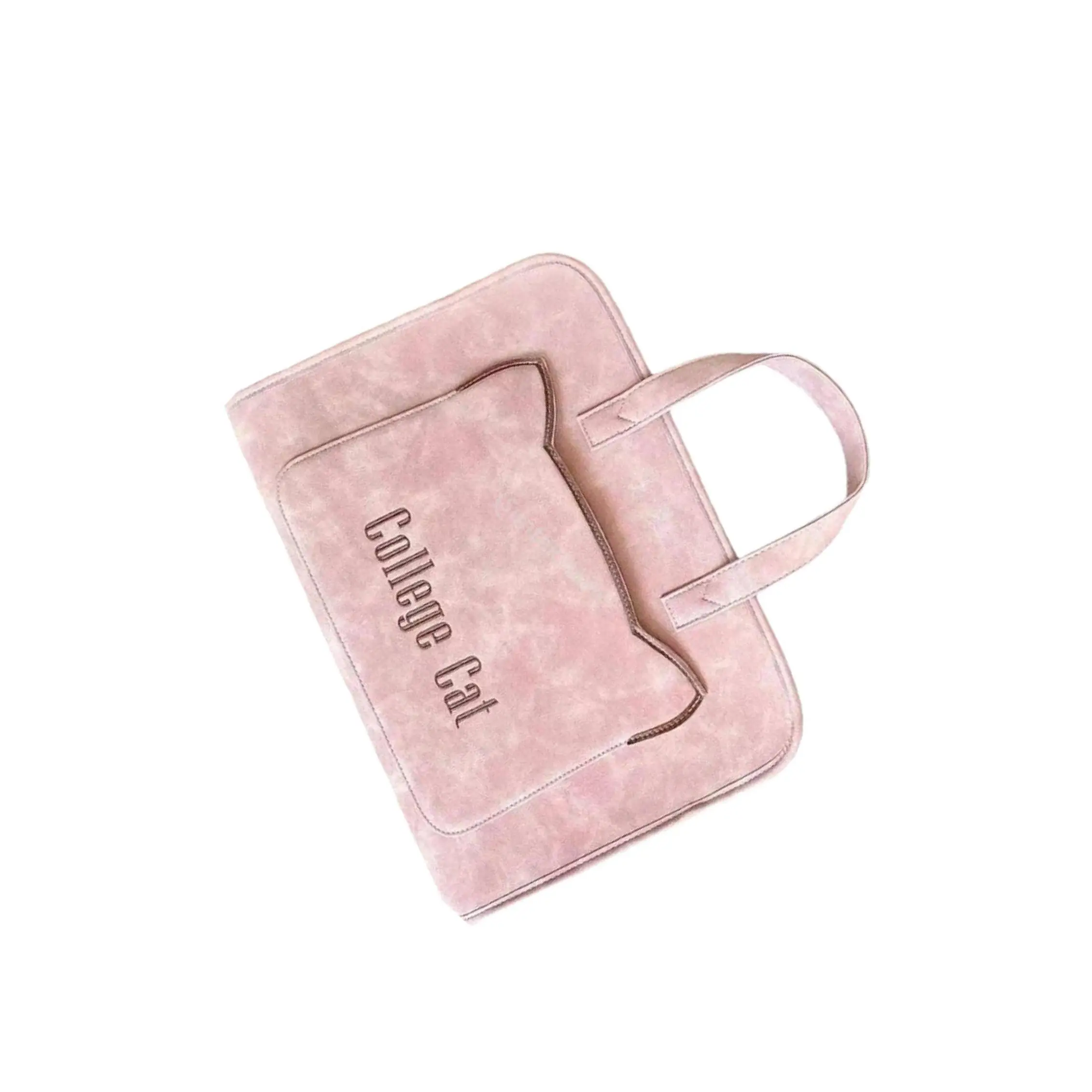 

Рабочий портфель, сумка-ранец, сумка для компьютера большой емкости для ноутбука Buness, розовая