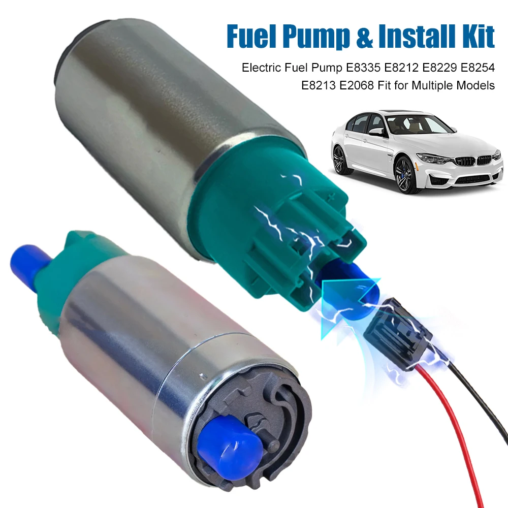 1Set 12V Electric Fuel Pump & Install Repair Kit Replacement E8335 E8212 E8229 E8254 E8213 E2068 for Multiple Car Models ﻿