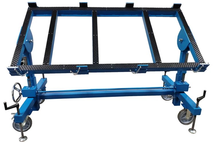 Granite flexible metal 90 degree inclined metal workshop workbench