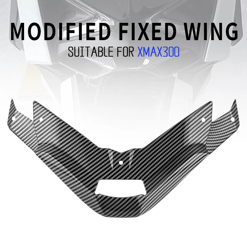 

For Yamaha XMAX300 X-MAX300 XMAX 300 2023-2024 Modified Front Fairing Aerodynamic Lower Cover Protection Guard Wing Spoiler Kit