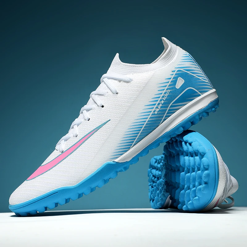 

New TF/FG Men Soccer Shoes Society Futsal Football Boots Turf Unisex Comfortable Cleats Resistant Football Shoes Indoor Training