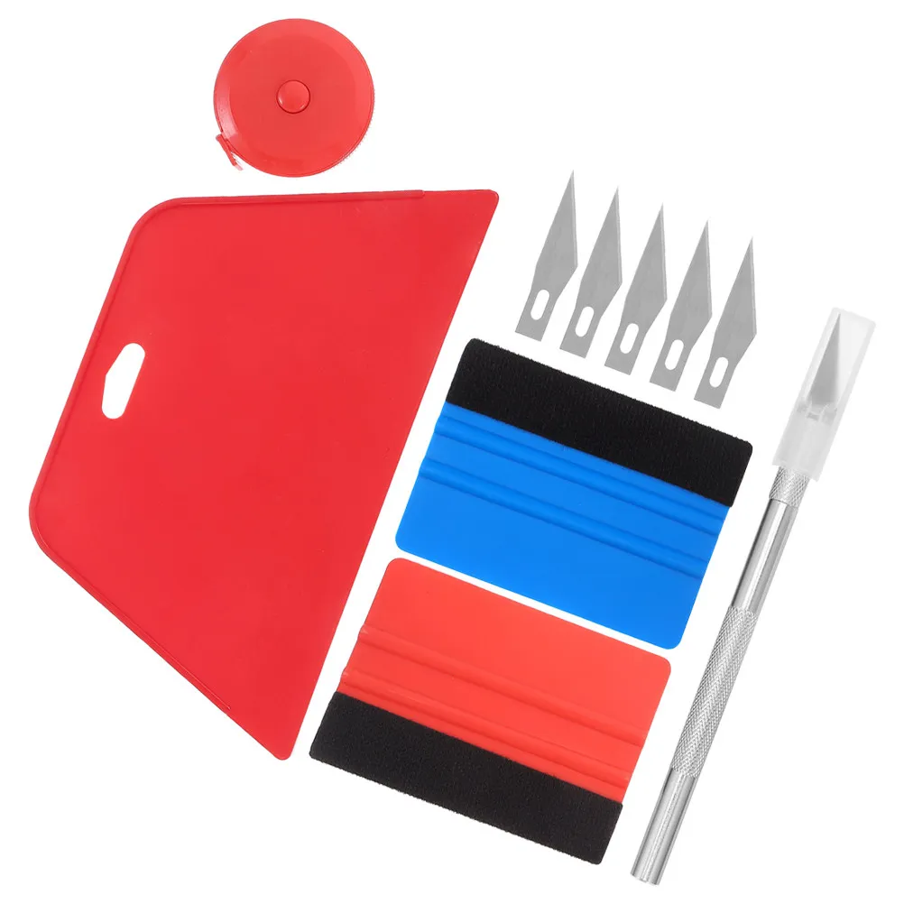 1Set Wallpaper Smoothing Tool Kit Professional Peel and Stick Installation Squeegee Kit Scratch Resistant Edges Car Film