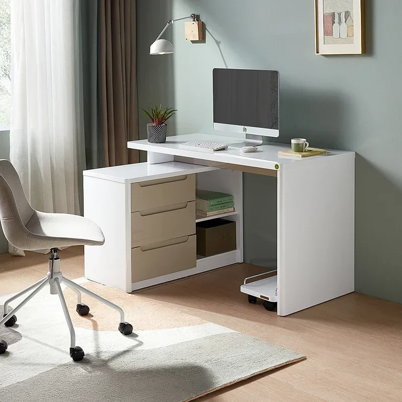 Corner L Shaped Office Desk Standing Living Room Drawers Monitor Computer Desks Organizers Executive Mesa Escritorio Furniture