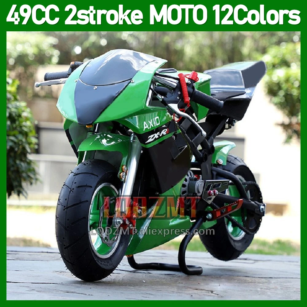 49 50 cc Adult Mini Motorcycle 2 Stroke Mountain Gasoline Scooter ATV off-road Superbike Small Buggy Moto Bikes Racing Motorbike