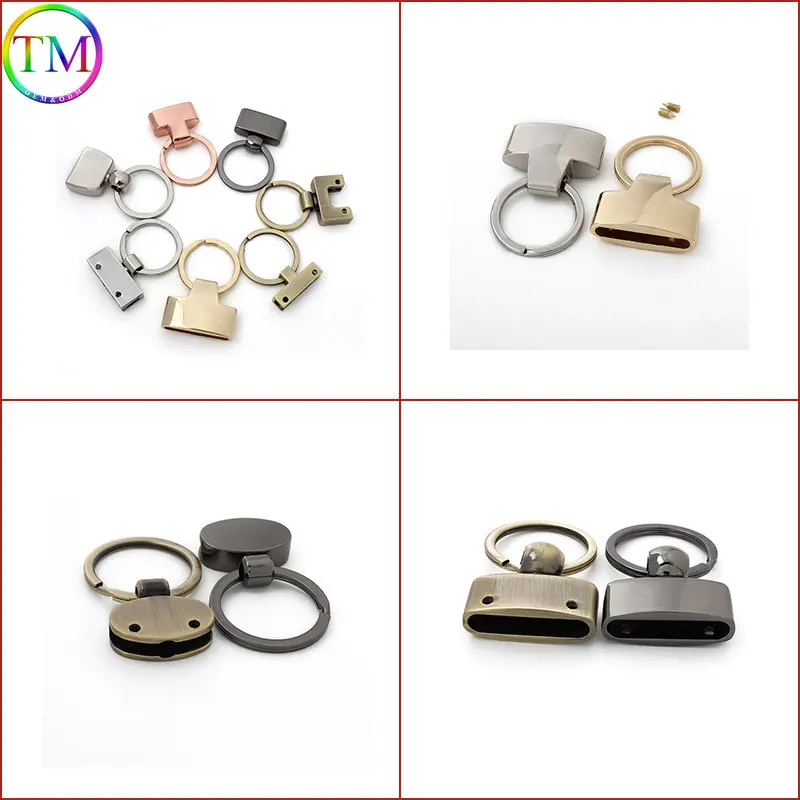 10-50 Stuks Hoge Kwaliteit Metalen Sleutelhanger T-Vorm Sleutelhanger Met Split Sleutelhangers, Sleutelhanger Hardware Sleutelhanger Hardware Hardware Hardware Hardware Accessoires Sleutel