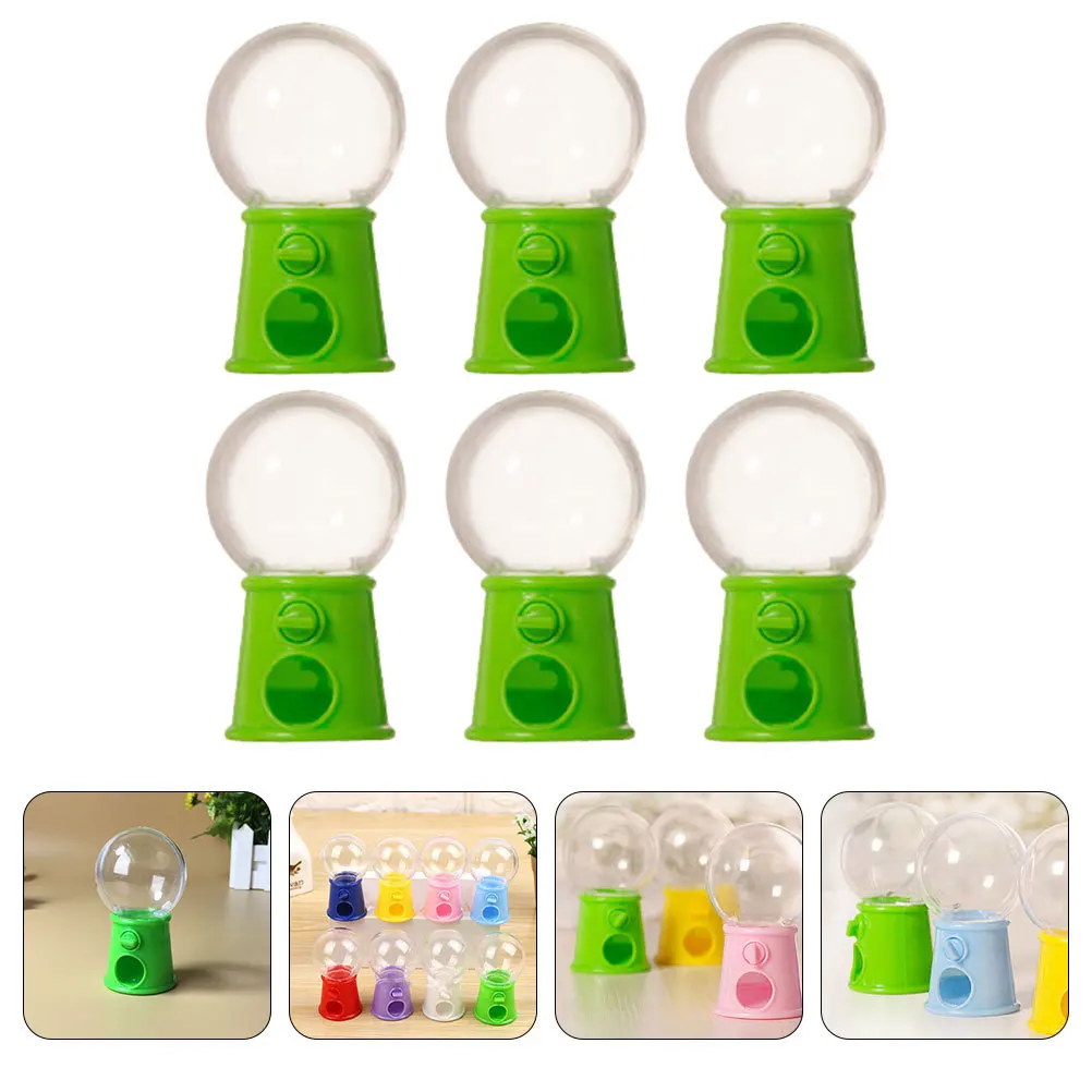

6Pcs Gumballs Machine Mini Plastic Candy Catcher Kids Candy Dispenser Fun Activity for Kids Party Gumballs Machine