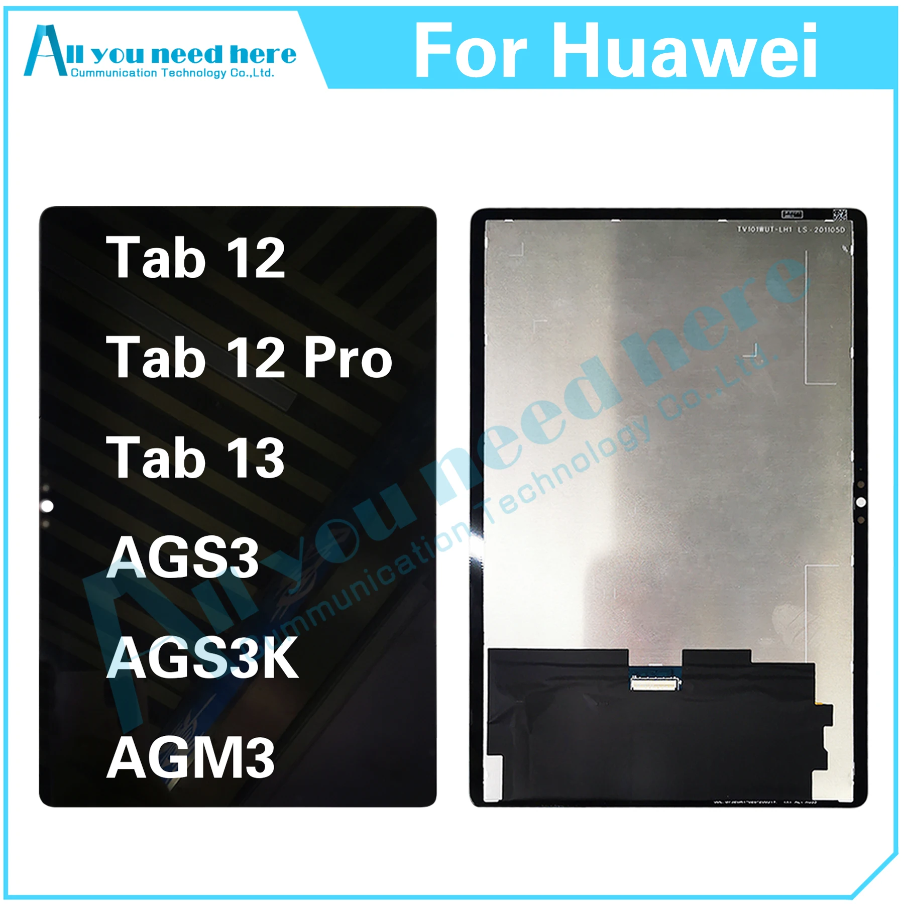 100% Test For Huawei Tab 12 Pro 13 AGS3 AGS3K AGM3 Tab12 Tab12Pro Tab13 LCD Display Touch Screen Digitizer Assembly Repair Parts