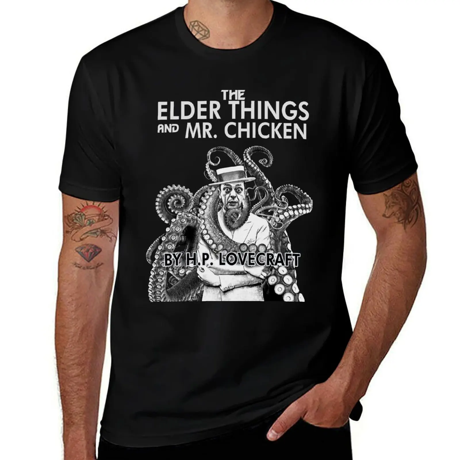 

Футболка The Elder Things and Mr. Chicken, мужская рубашка Croswit в тяжелом весе, винтажная одежда Louboutins, мужская тренировочная рубашка