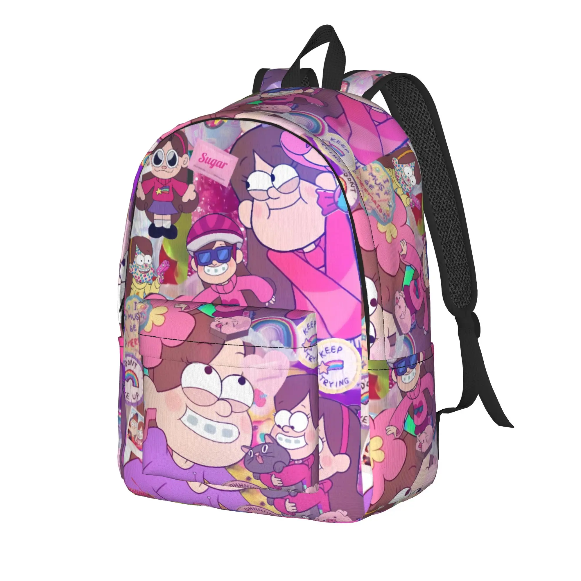 Backpack Gravitys Anime Falls Women Polyester Workout Backpacks Pattern Novelty School Bags Rucksack