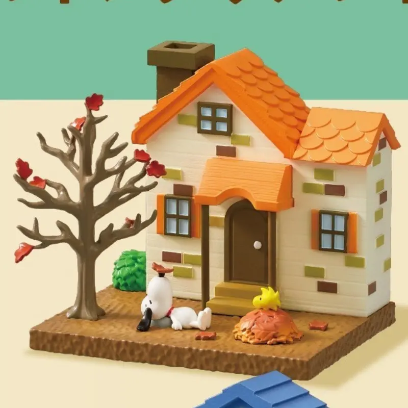 เรเมนท์ พีนัทส์ สโนopy สวีท ลิตเติ้ล โฮม บลายด์ บ็อกซ์ โมเดลบ้านจิ๋ว ของสะสม ตกแต่งโต๊ะทำงาน สำหรับบ้านและสำนักงาน