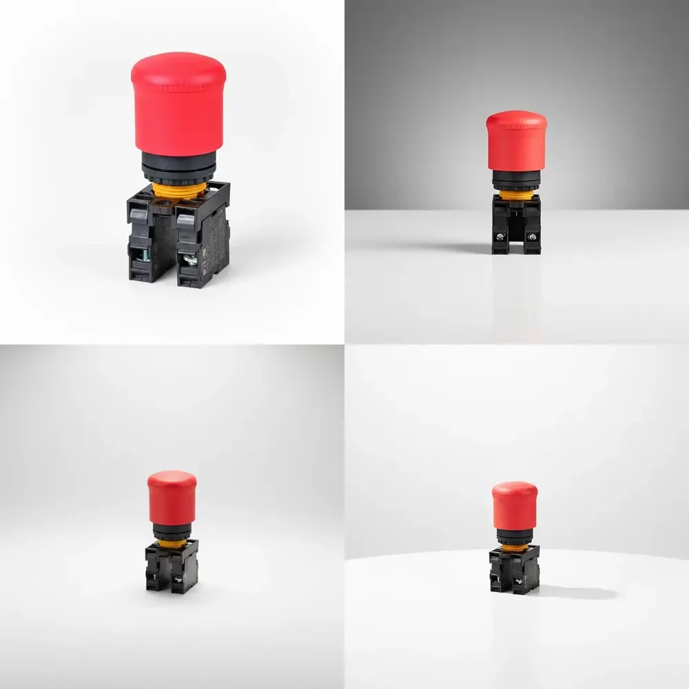 2026 Hot！ M22-PV/K11M22 Series 1 NC1NO Emergency Stop Button Switch Mushroom Head with Contacts for Enhanced Safety and Quick