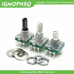 1Pcs EC16 360 Degree Rotary Encoder Switch EC16 Encoder Audio Coding 5Pin Handle Long 15MM 20MM Push Switch