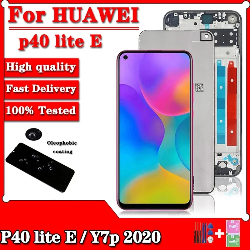 Test pour Huawei P40 Lite E ART-L28, ART-L29, écran tactile LCD ART-L29N avec assemblage de cadre pour Huawei Y7P 2020 LCD