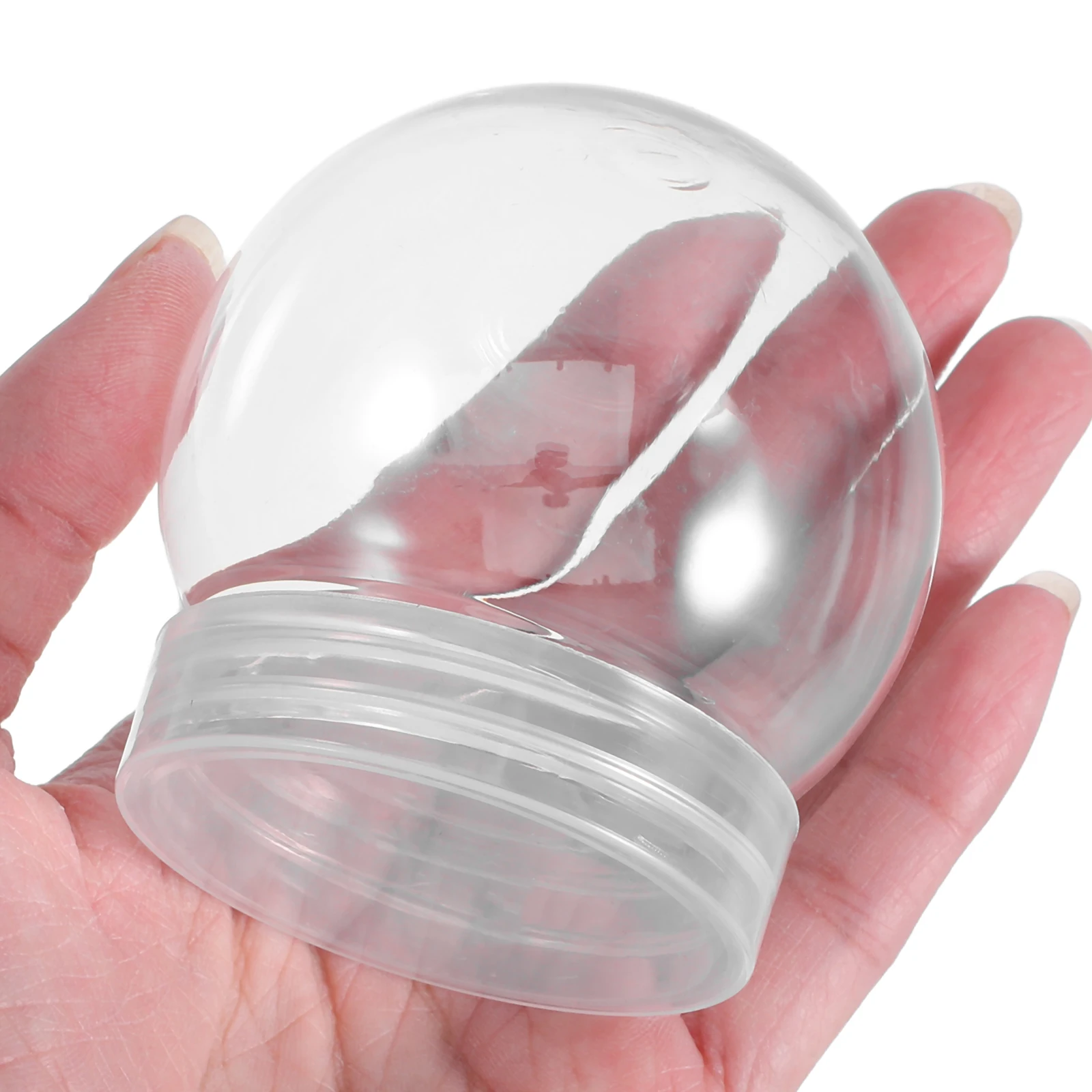 

24Pcs Clear Plastic Snow Globe DIY Globes Xmas Craft Supplies Christmas Water Globe Decorative DIY Making Kits