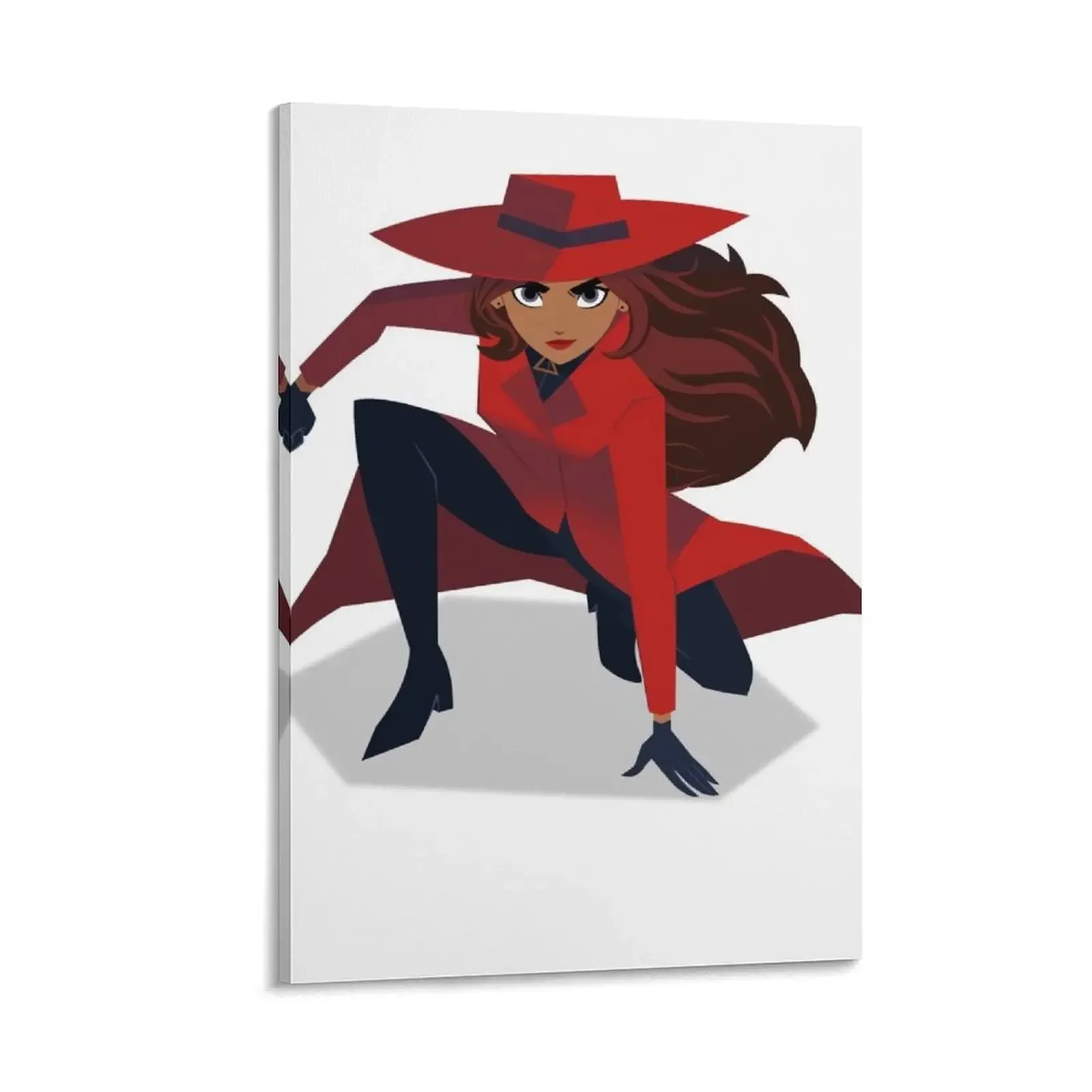 

Carmen-Sandiego-T-Shirt-Lady-in-Red Canvas Painting decorations for the room cute room decor wall decoration painting