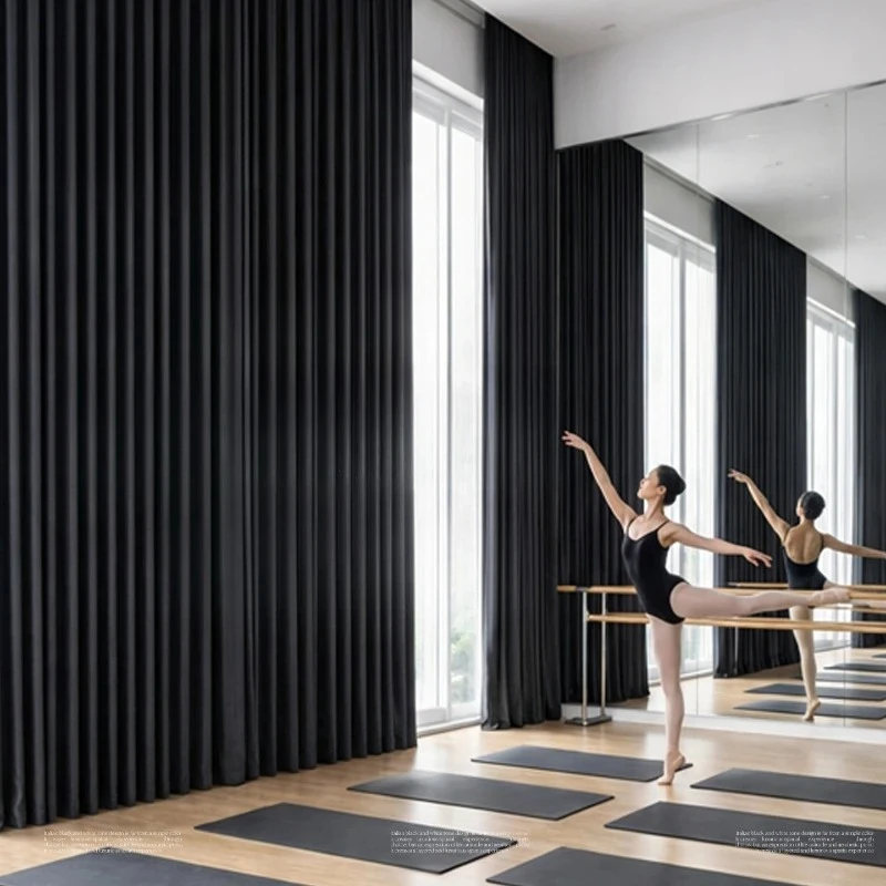 Modern Black Velvet Light Absorbing Cloth Decor Custom Size Special Blackout Dance Studio Photography Stage New Style Fashion
