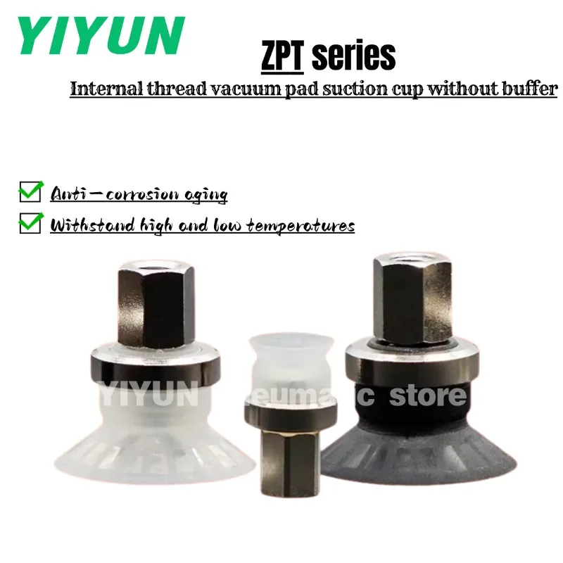 

Вакуумные присоски с внутренней резьбой, без буферов, плоские, с ребрами, ZPT10CN-B5, ZPT13CN-B5, ZPT14CN-B5, ZPT10CN-B6, ZPT13CN-B6, ZPT14CN-B6, 10 шт.