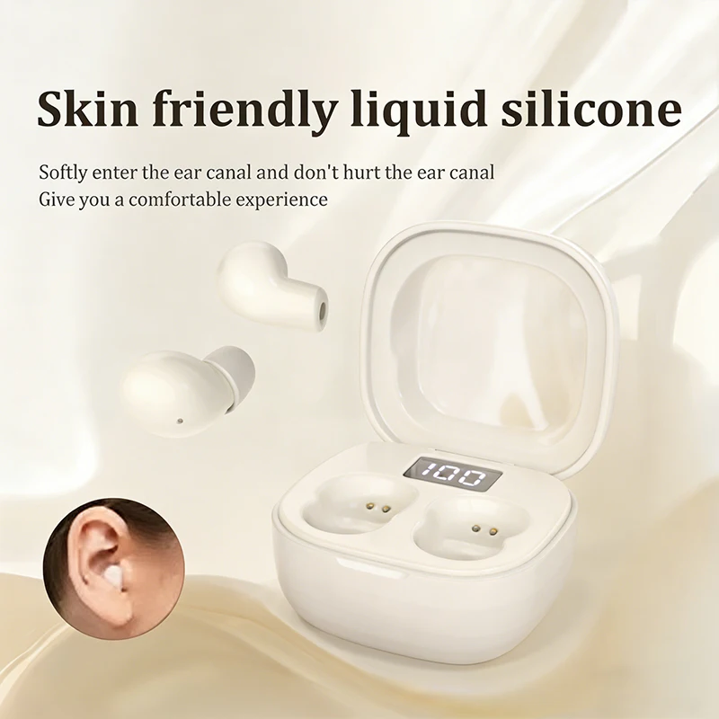 SK19-True Wireless Bluetooth Mini Headphones, Compatible with Bluetooth 5.3 Standard, Featuring Noise-Cancelling Stereo Effect