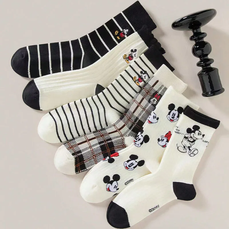5 Pairs of Mixed Color Outfit New Cartoon Anime Pattern Women's Socks Soft Comfortable Exquisite College Style Women's Socks