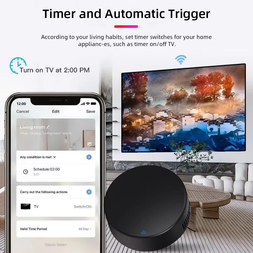Smart Home WiFi Universal Remote Control Home Tuya APP Based for TV Air Conditioner And Fan - Easy Home Automation