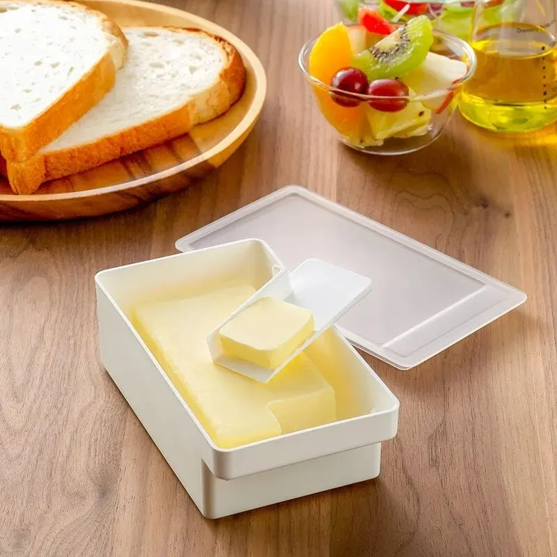 Butter Dish With Cover Fresh-keeping Box Cutter Slicer Countertop For Refrigerator Storage Home