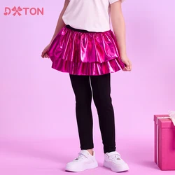 DXTON Girls Tutu Skirt with Pants Fake Two Pieces Kids Skinny Leggings Skirt Spring Summer Patchwork Children Casual Costumes