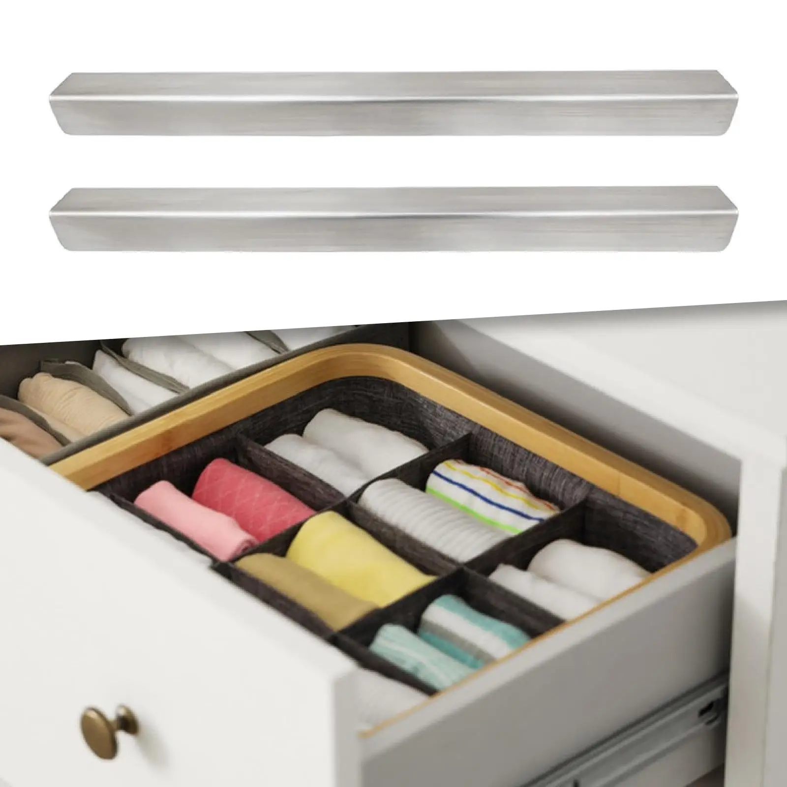 2x Cabinet Edge Protectors Prevent Wear Chipping Scratching with Adhesive Tapes Cabinet Door Protectors for Drawers Home Office