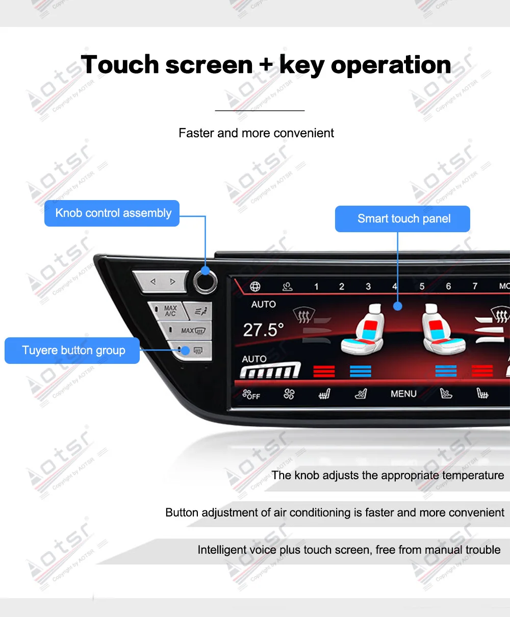 AC Panel Temperature Display For BMW 3 Series 2013 2014 2015 2016 2017 2018 2019 AIr Conditioning Board Climate Control
