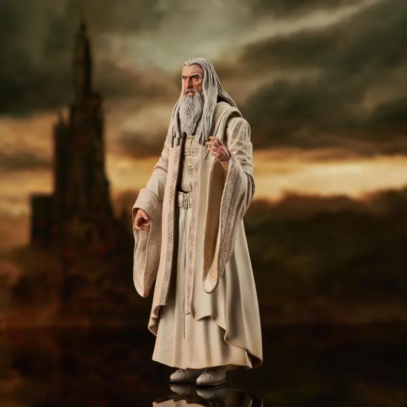 100% Original Diamond Select Toys DST The Lord of the Rings Saruman 7 Inch In Stock Anime Action Figures Collection Model Toy