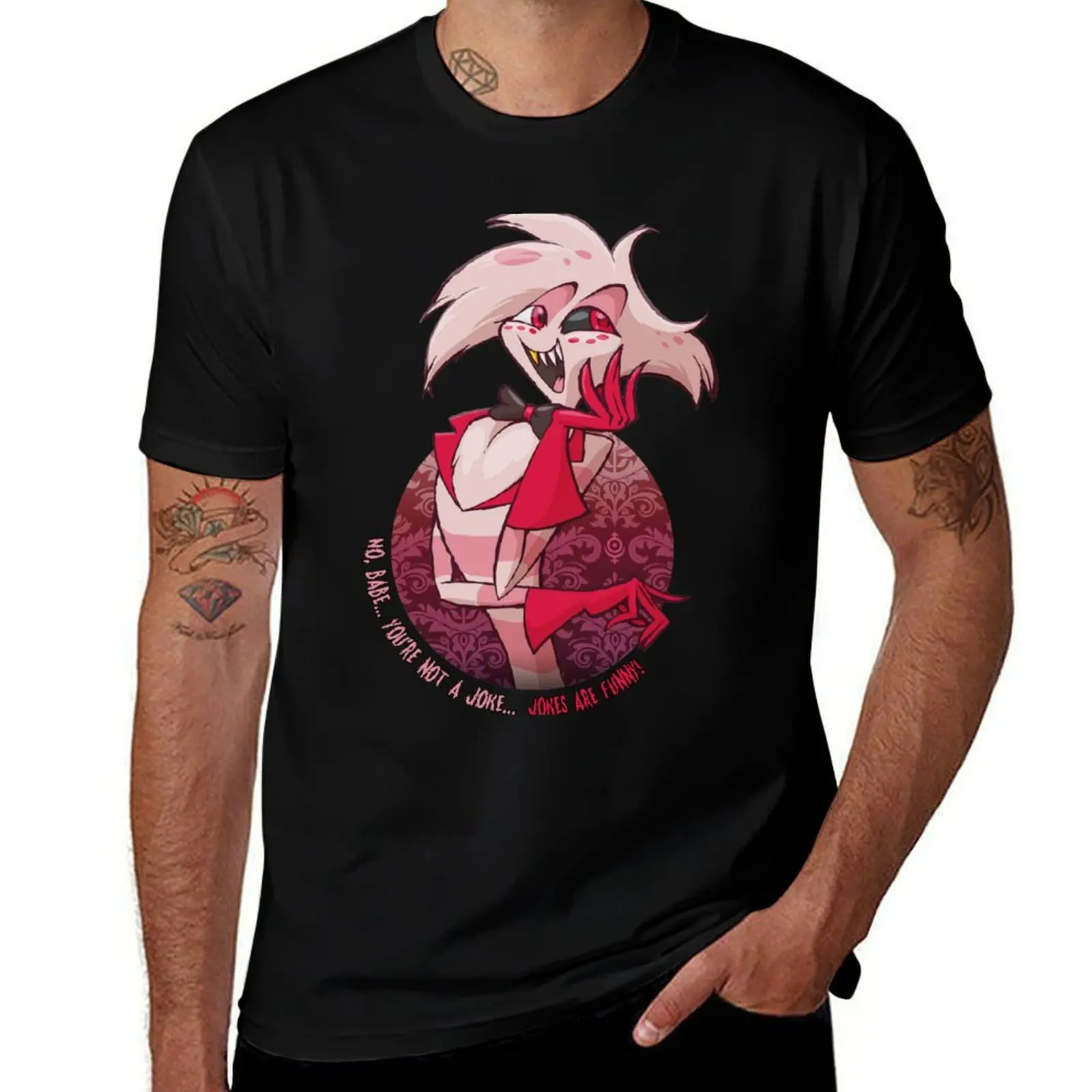 Angel dust joke T-Shirt Fashion Letter Print T-Shirt
