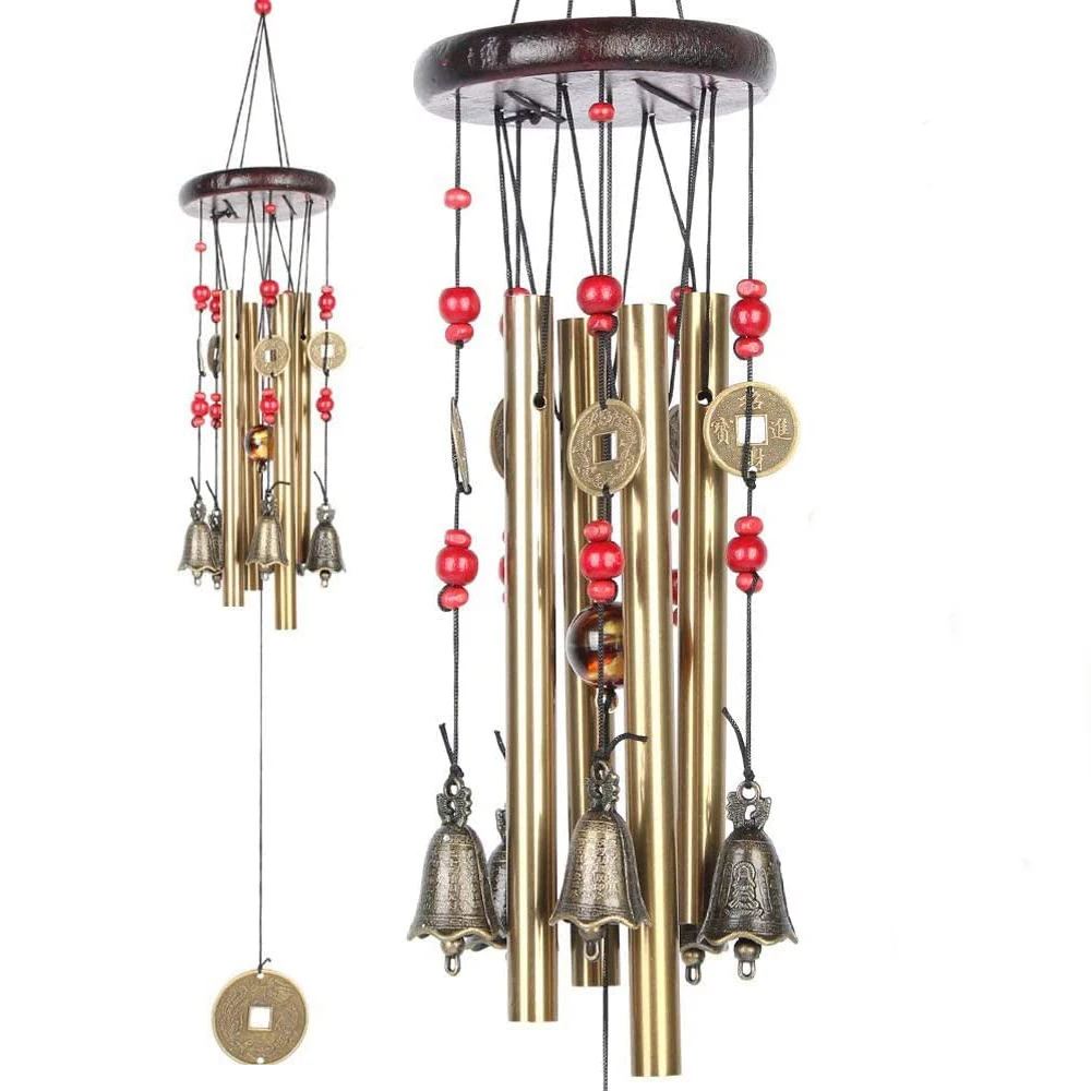 

Metal Wind Chimes Chinese Traditional Retro Small Bell Yard Garden Outdoor Decorative Wind Chimes Balcony Pendant Gift