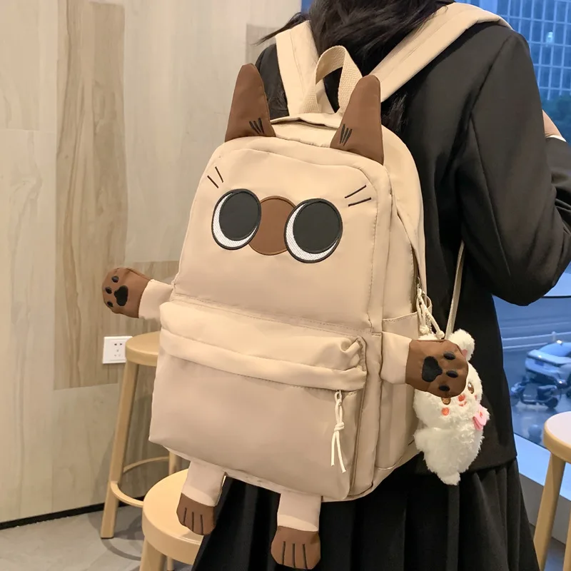 Large Capacity School Bag Cute pattern Design High School Middle School Student Backpack Nylon Material with Computer Mochila 배낭