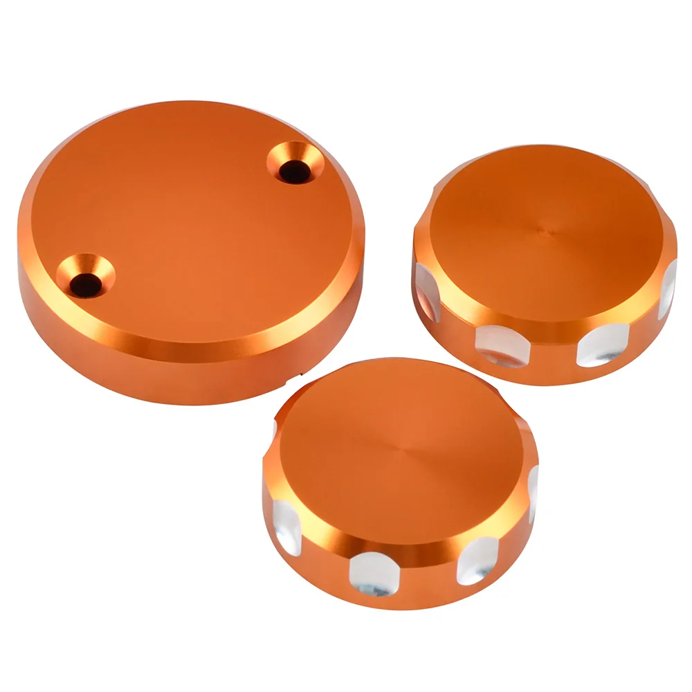 Aluminum Motorcycle Brake Clutch Fluid Reservoir Lid Covers for KTM 1290 Super Duke R/GT 2014 2015 2016 2017 2018 2019 2020 2021 view 2