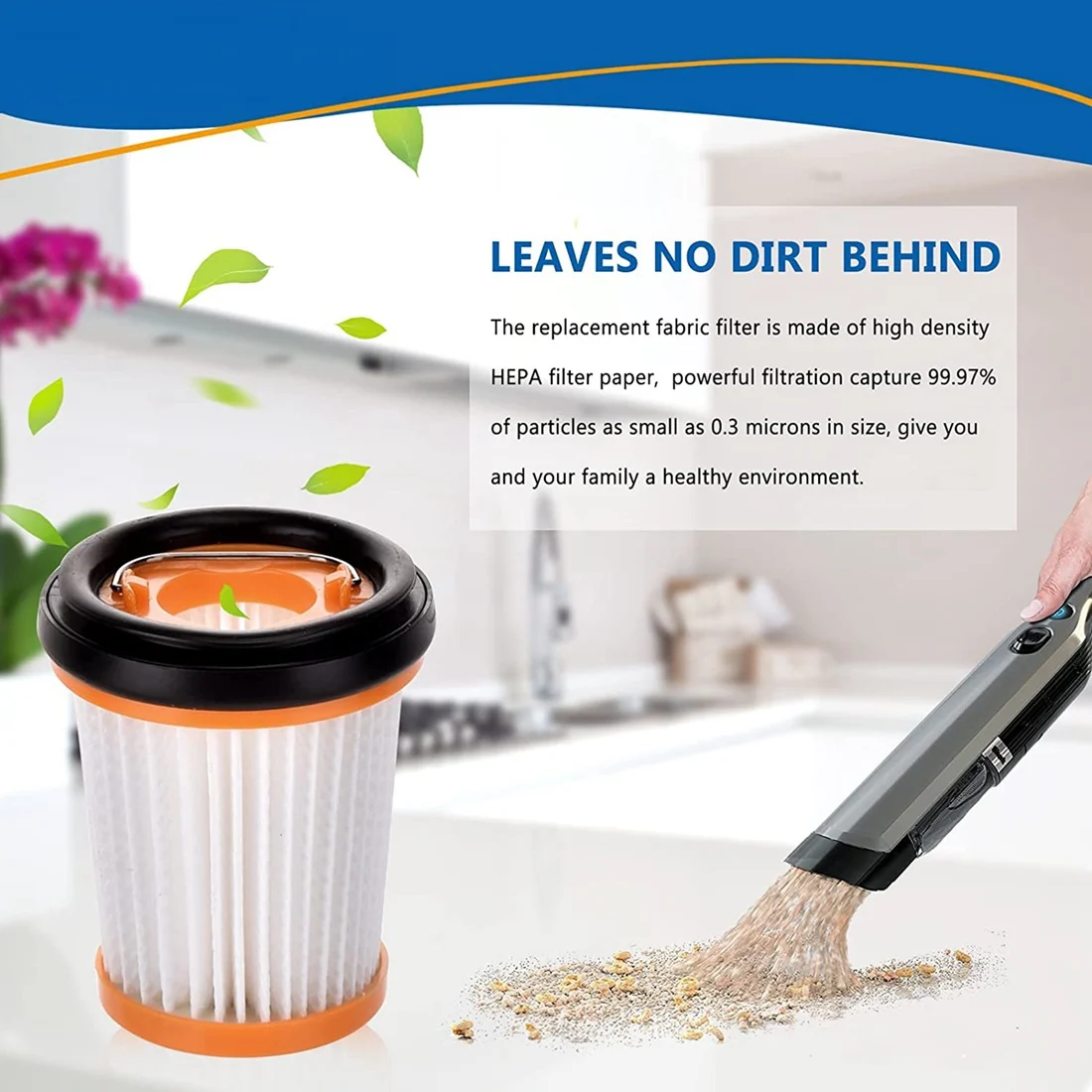 6 шт. вакуумный фильтр для Shark ION W1, беспроводные ручные вакуумные фильтры для Shark WANDVAC WV200 WV201 WV220, деталь XHFWV200