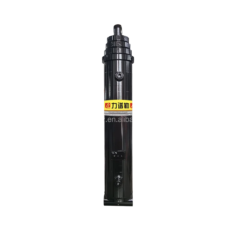 Telescopic Single-Acting Multi-stage Welded Rod Piston Cylinder ISO Certified High-quality Hydraulic Tipper Bodies 25Mpa