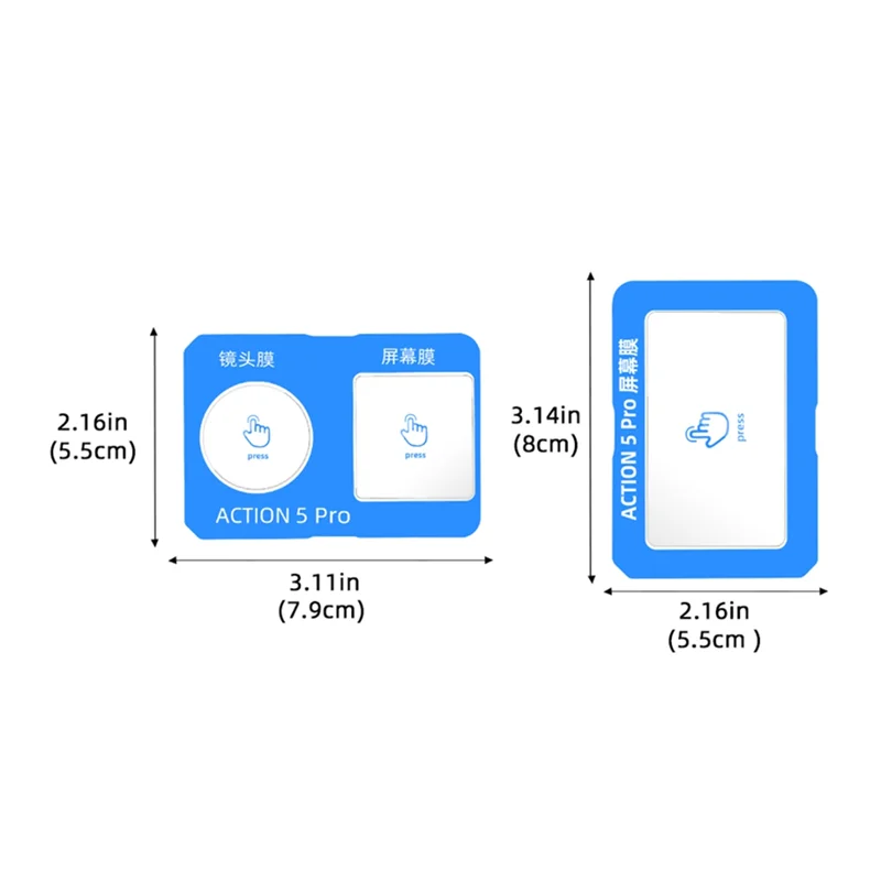BAAY For DJI Osmo Action5pro Lens And Screen Anti-Reflection AR Film With Support Bracket Accessories