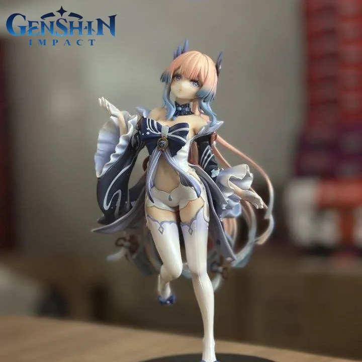 Sangonomiya Kokomi Figure Genshin Impact Figures 26cm Cute Girls Statue Figurine Model Doll Collection Room Decoration Gifts Toy