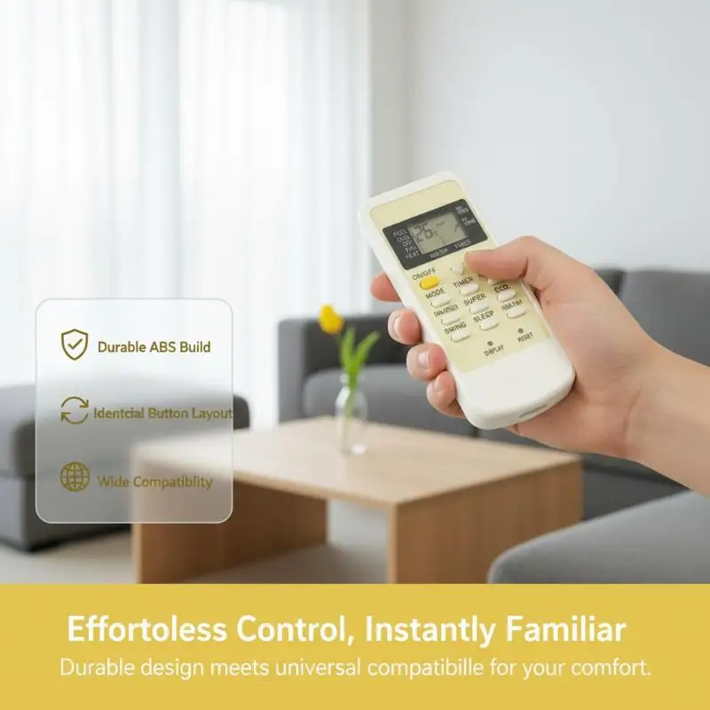 Air Conditioner Remote Control GYKQ05 1Pcs Universal Replacement Accessory for Office Home AC High Sensitivity