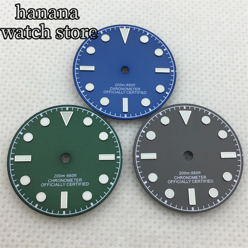 

BLIGER 29mm black White Blue Grey green rose gold luminous dial with NH35NH36NH38 Miyota 8215 8205 DG 2813 3804 PT5000 movement