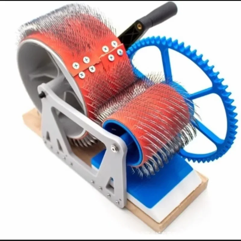Hand-Cranked Wool Combing Machine Wool Felt-Making Tool Hand-Combing Wool Spinning Yarn Fast Colour Mixing