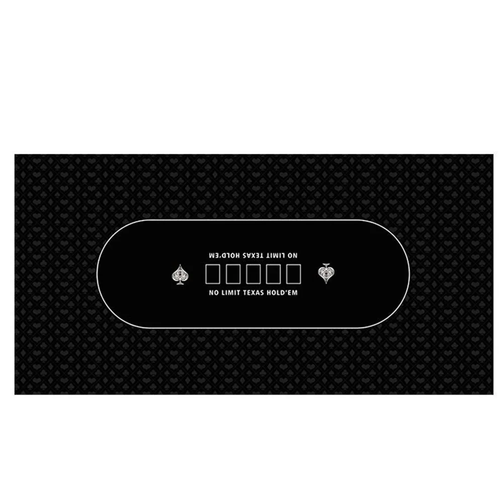 Large-sized Texas Hold'em Poker Mat Thickened Rubber Design Table Cloth Poker Mat Layout For Casino Game Mat Table Gaming Mat