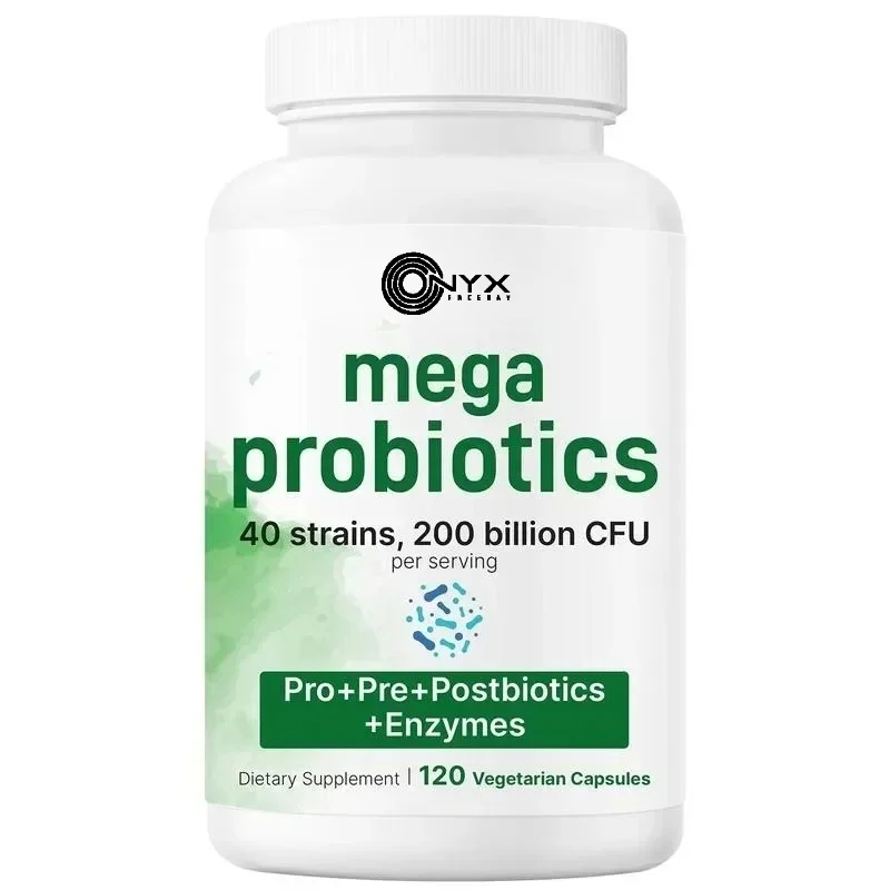 

Mega Probiotics 200 Billion CFU - Supports Intestinal and Digestive Health, Relieving Bloating and Constipation