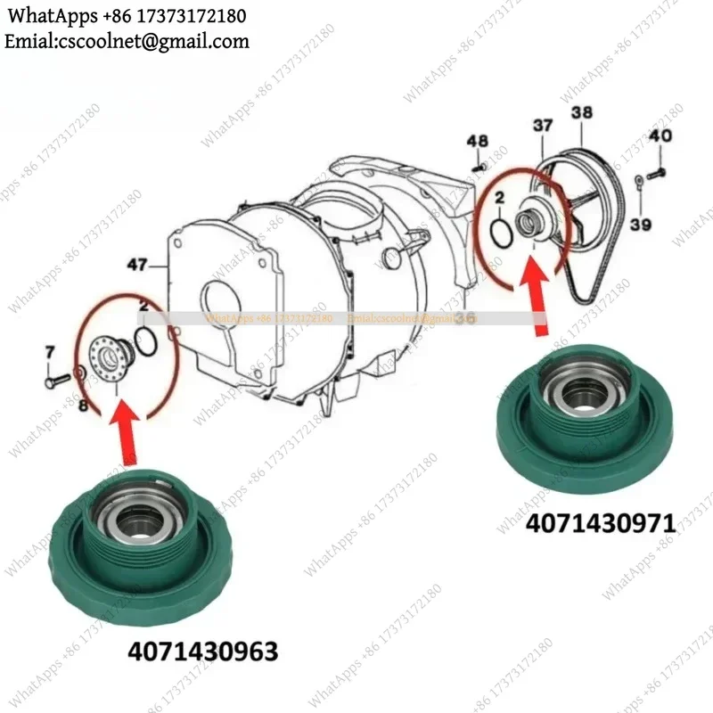 JS01 Drum Bearing Support Kit Front Rear for Electrolux Zanussi Top Load Washing Machine with Wrench Universal Parts