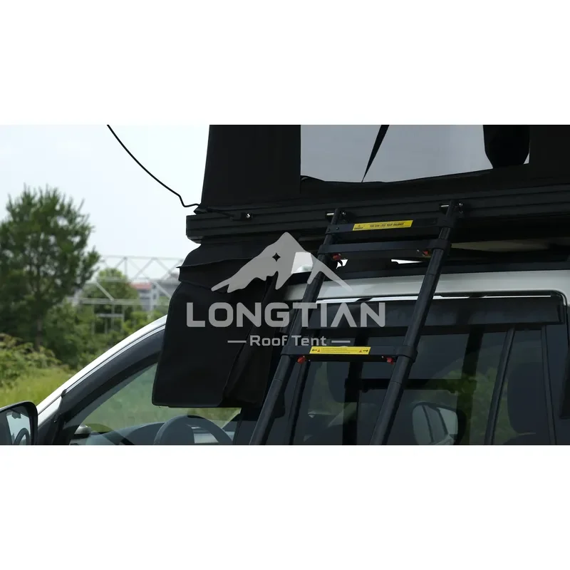 Hard Shell Aluminum Rooftop Tent 280G Fabric 420D Canopy Hydraulic Auto Open Ventilation Window Waterproof 4 x 4 OEM