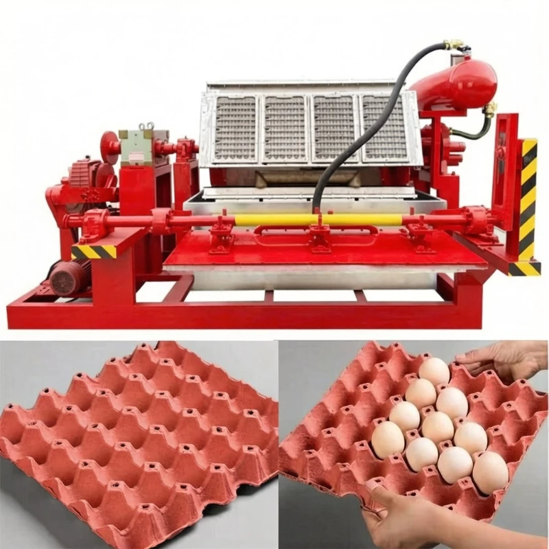 Egg Tray Making Machine Automatic Waste Paper Pulp Molding Making Machine Egg Tray Box Production Line Making Packaging Machine