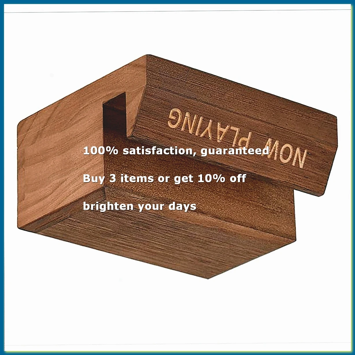 ●Wooden Vinyl Record Holder Display Stand - Tabletop Now Playing Album Cover Holder- Single CD Stand LP Display Shelf