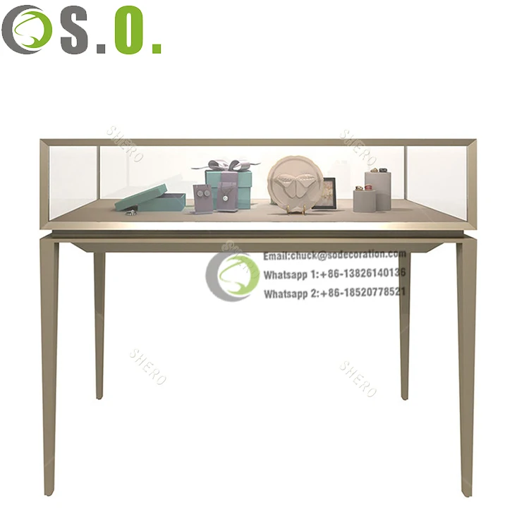 Custom.Custom Design Mall Jewelry Shop Counter Wall Jewelry Showcase Mirror Backing Glass Cabinet Shopping for Jewelry Online