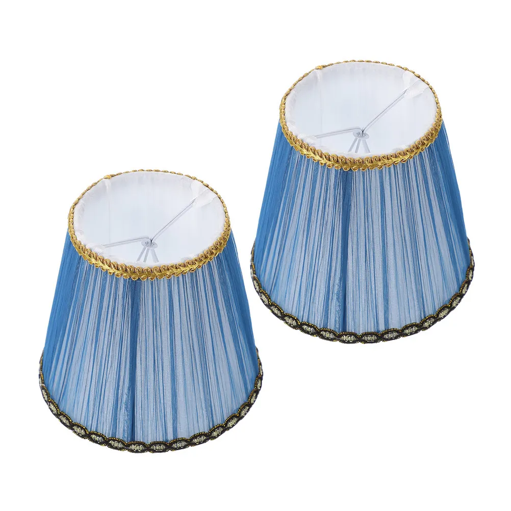2Pcs Fabric Lampshade Clip on Versatile for Bedroom Living Room Dining Area Table Desk Floor Lamp Light Diffuser Comfortable