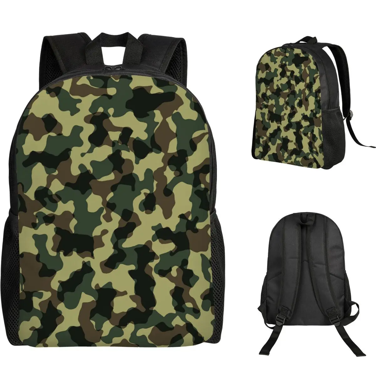 Camouflage Military Camo Army Backpack Student Boys Girls BookBag School Bag Computer Shoulder Bags