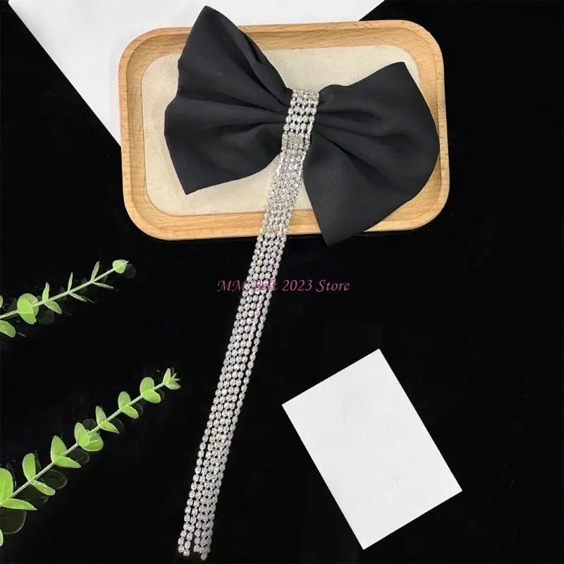 

49ME Adjustable Size Bowknot Ornament Trendy Hair Accessory Coat Adornment